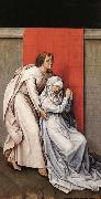 WEYDEN, Rogier van der Crucifixion Diptych Spain oil painting artist